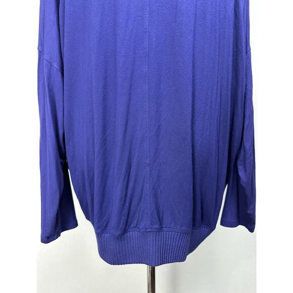 Lane Bryant Women’s Sz 18/20 Pullover Sweater Purple Light Weight Boxy Lagenlook - Picture 9 of 14